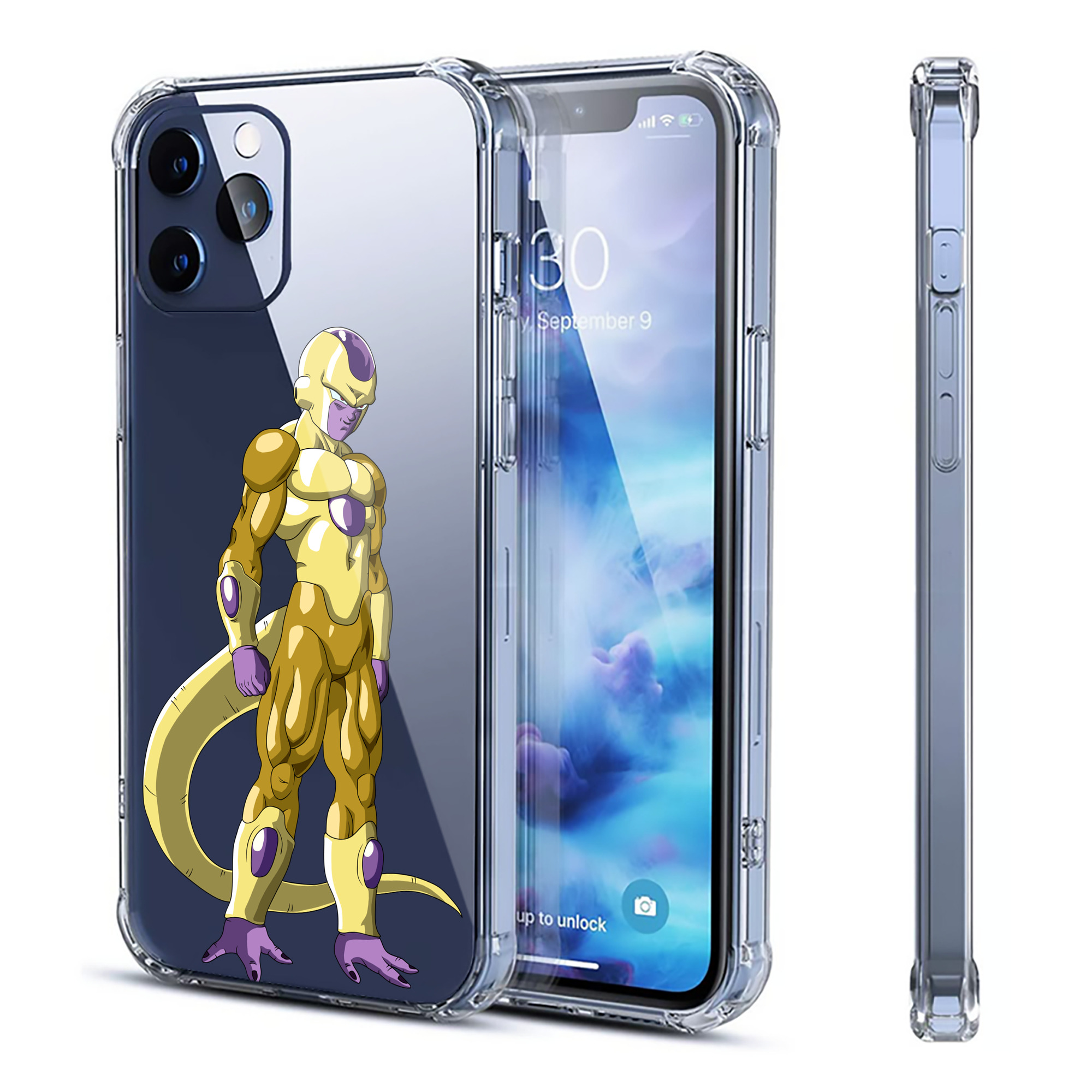 （画像用） ドラゴンボール フリーザ DRAGON BALL Frieza 【iPhone 12シリーズ対応】透明スマホケース（クリアソフトケース）